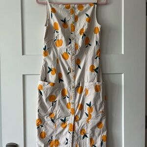 Dylan Mierzwinski Peach Button Down Dress. Size S